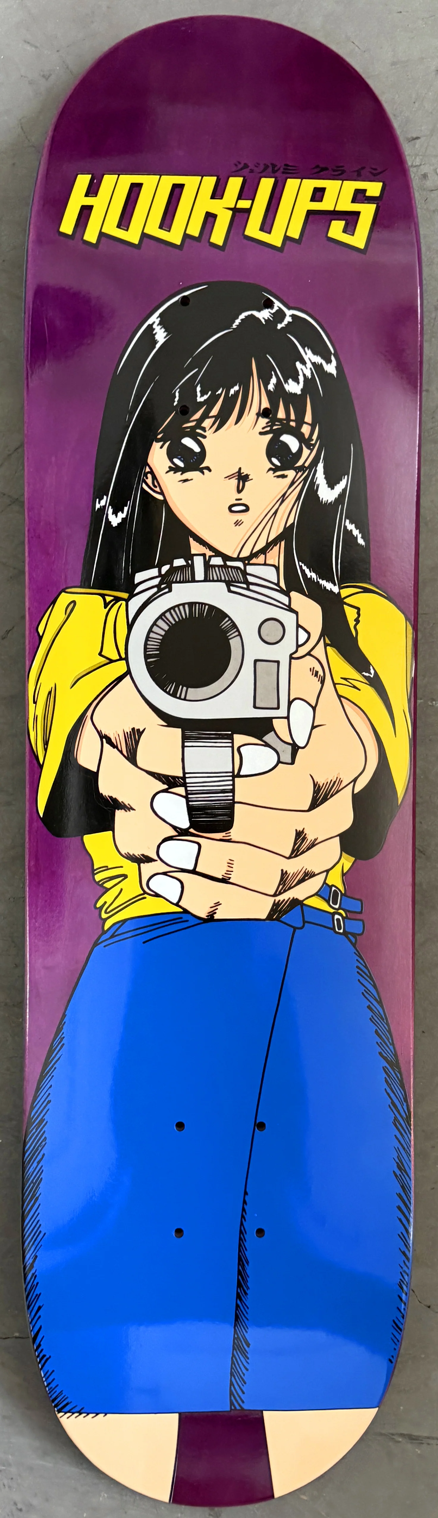 1 of 2 SIGNED Barrel of a Gun - 8 X 31.75 HAND PAINTED ANODIZED PURPLE BACKGROUND - Image 4