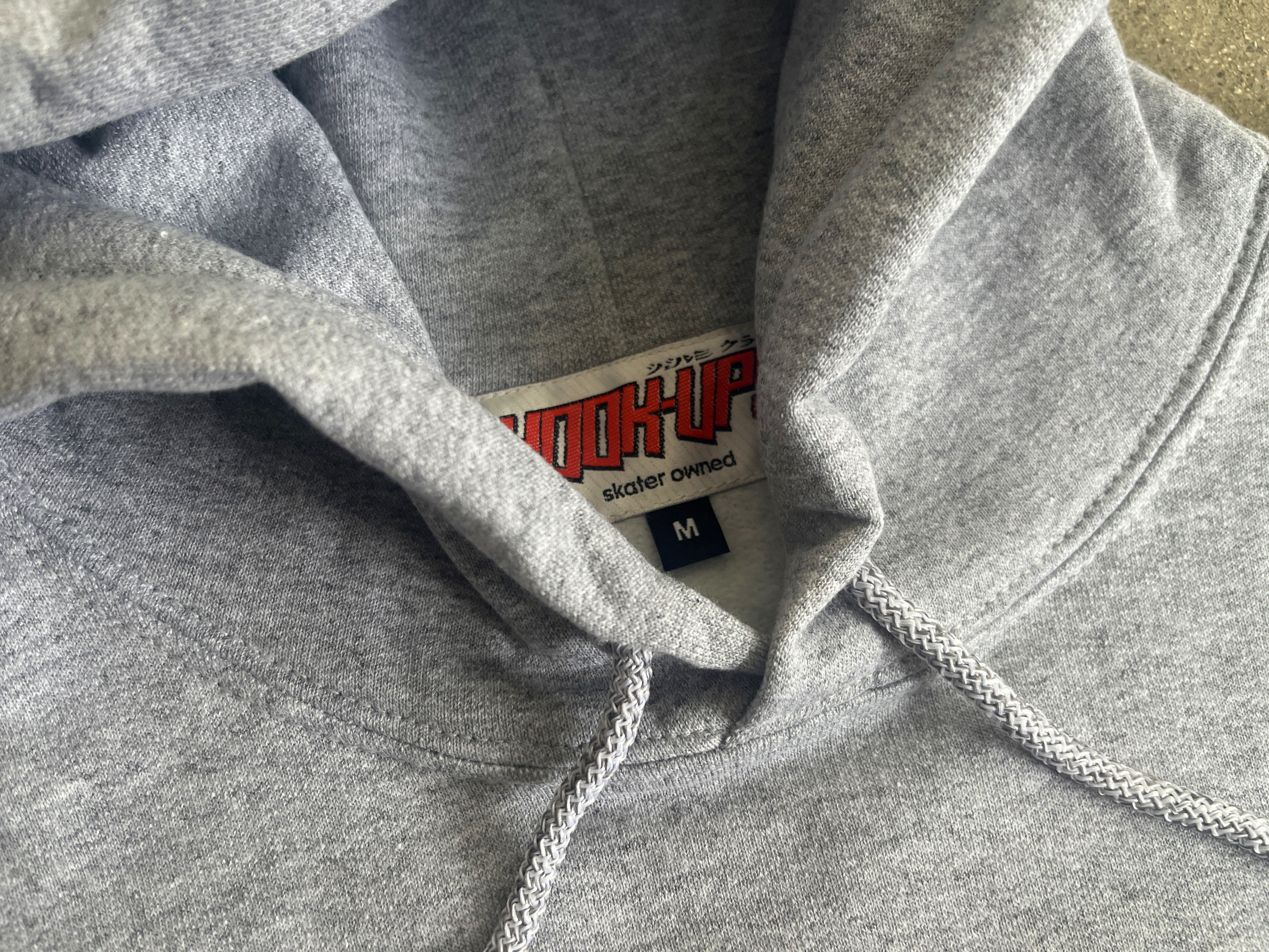 Barrel of a Gun Hooded Sweatshirt HEATHER GREY - Image 5