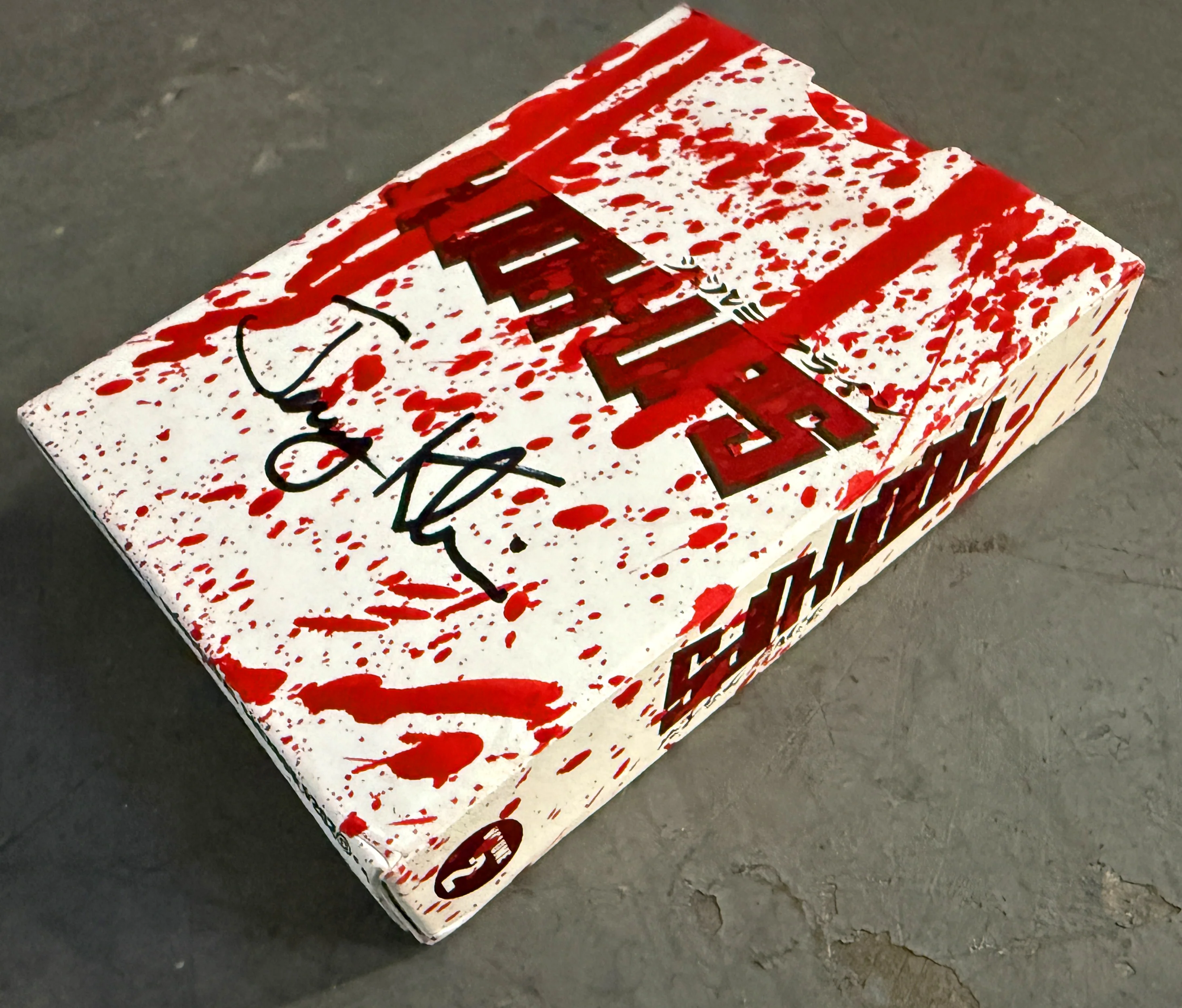 SIGNED Barrel of a Gun LIMITED BLOOD SPLATTER FOIL DECK extra blood box - Image 2