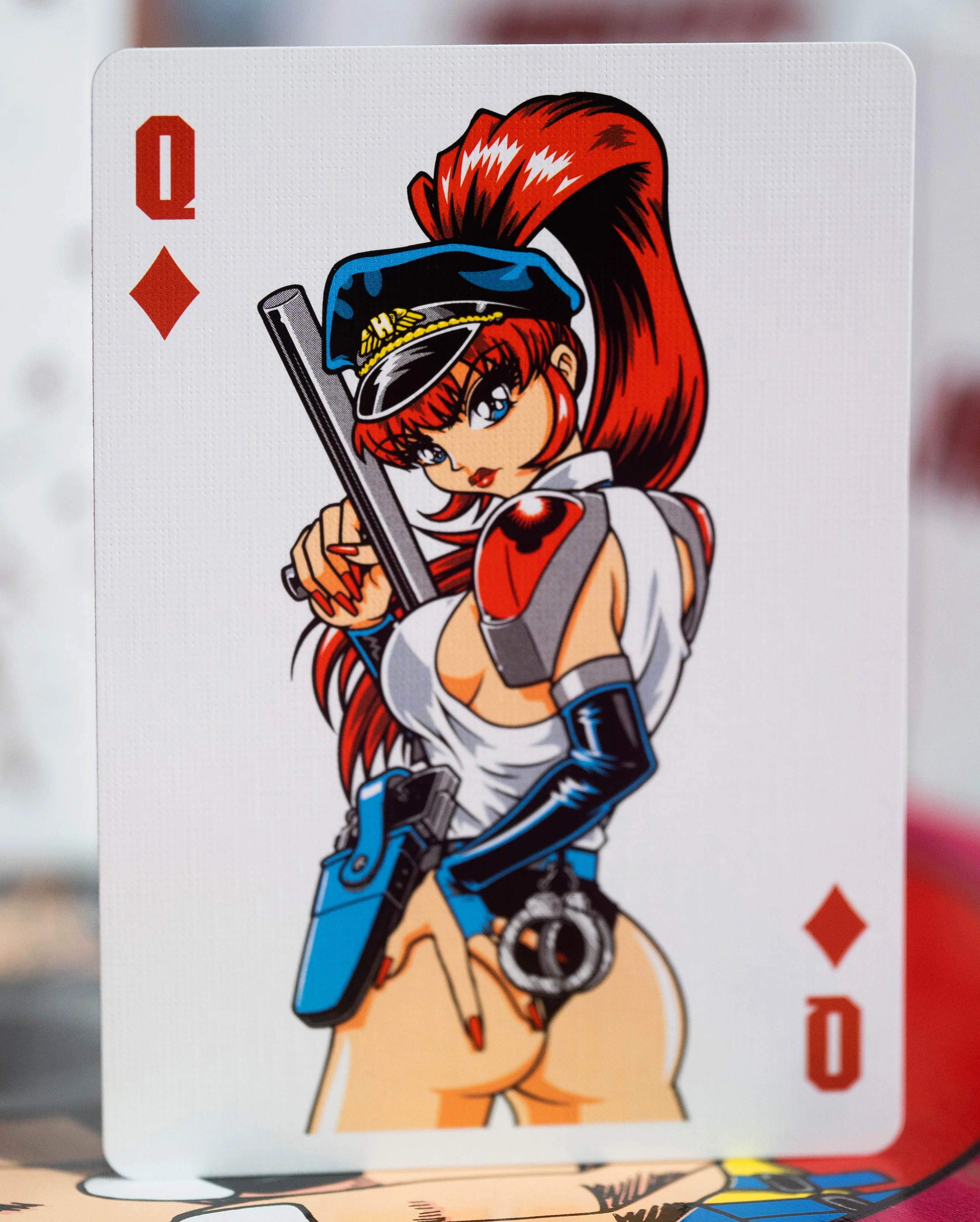 Barrel of a Gun Playing Cards GILDED LIMITED EDITION BLUE PRISM - Image 10