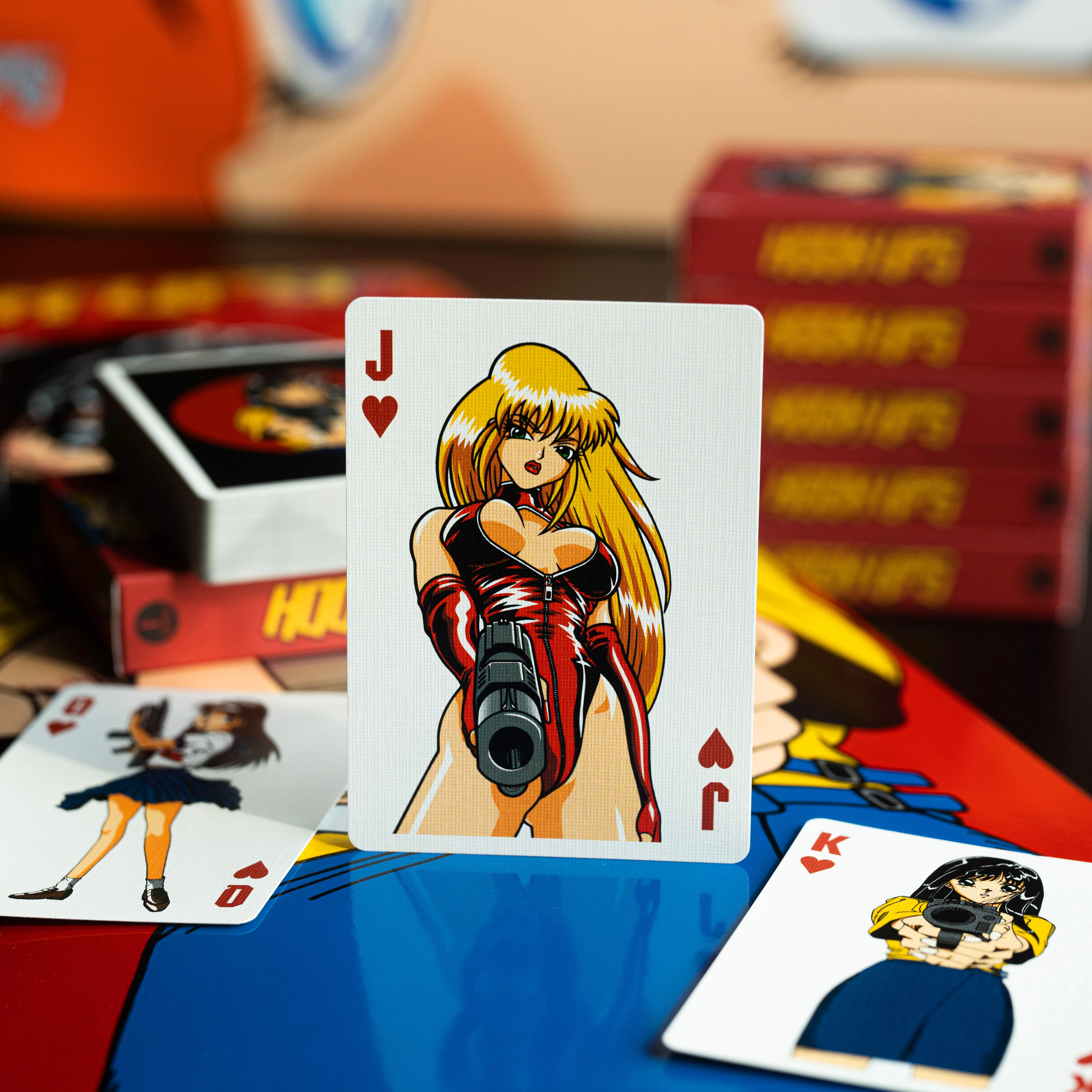 Barrel of a Gun Playing Cards GILDED LIMITED EDITION BLUE PRISM - Image 4