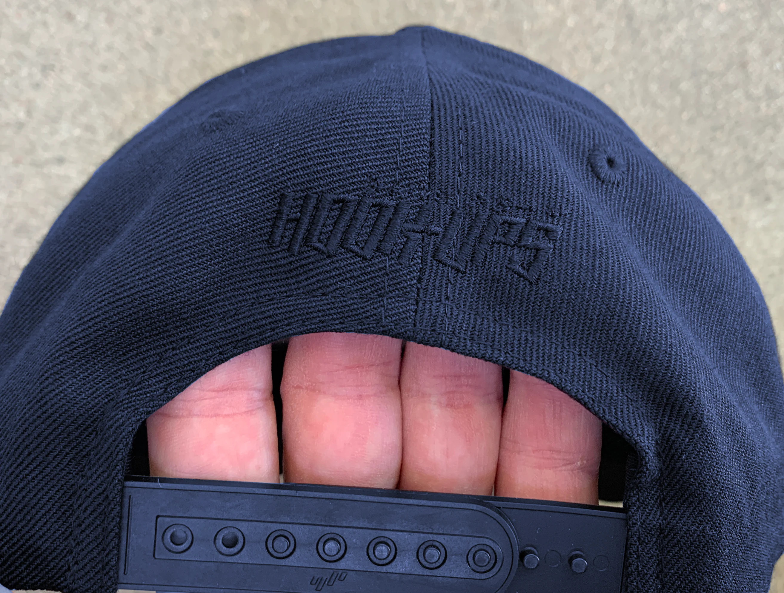Barrel of a Gun Snapback Hat- NAVY - Image 2