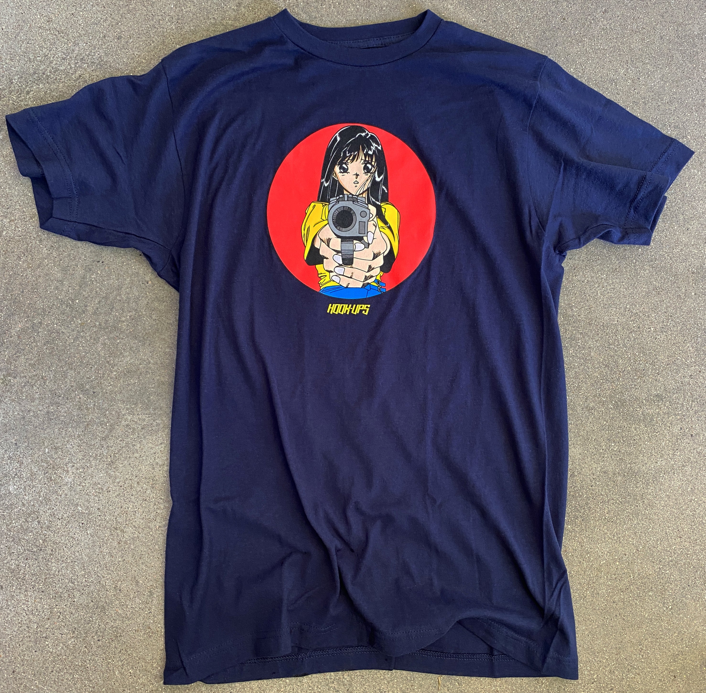 Barrel of a Gun T-shirt - NAVY BLUE - Image 2