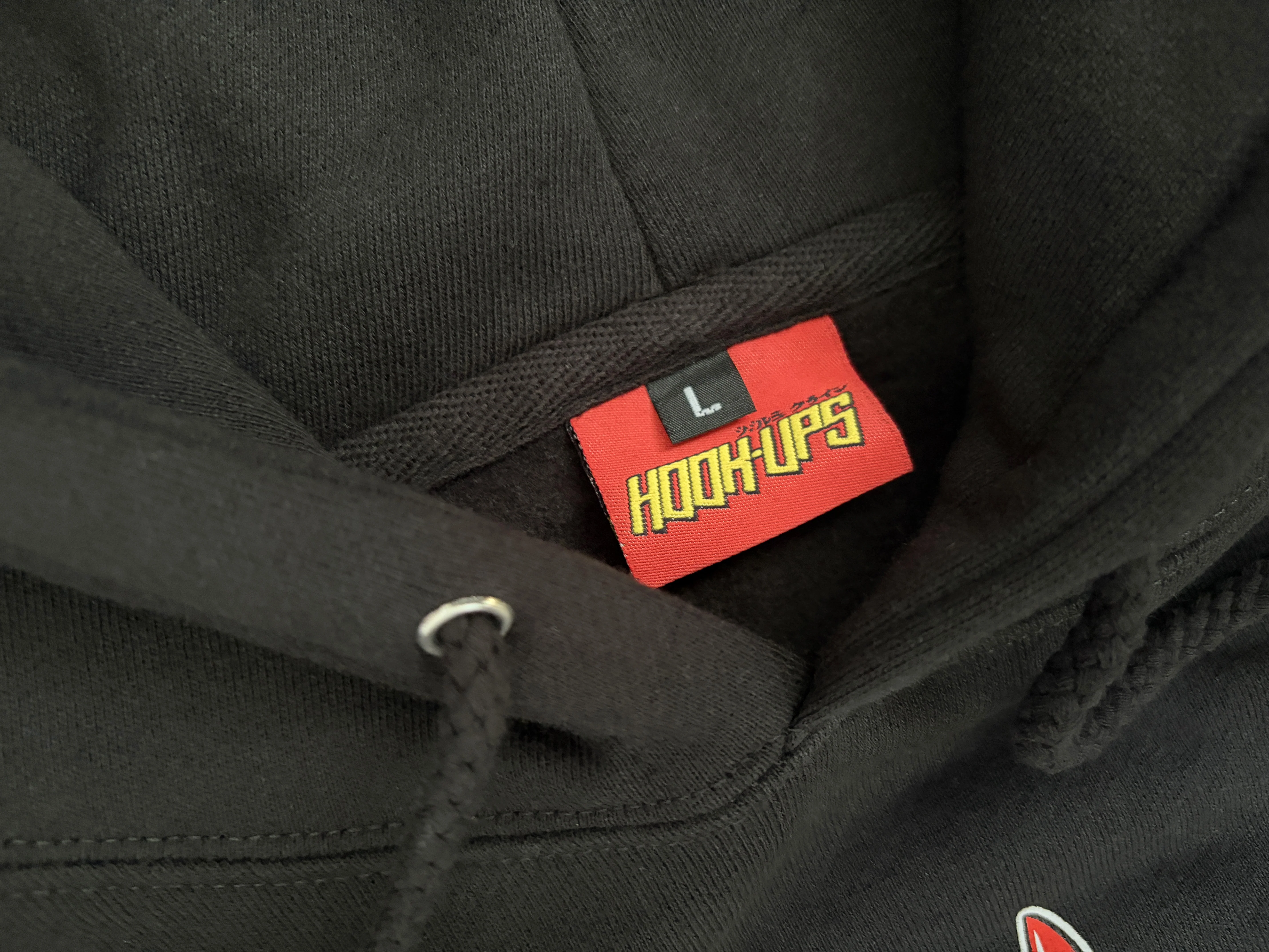Devil Girl Hooded HEAVYWEIGHT SWEATSHIRT - BLACK - Image 4