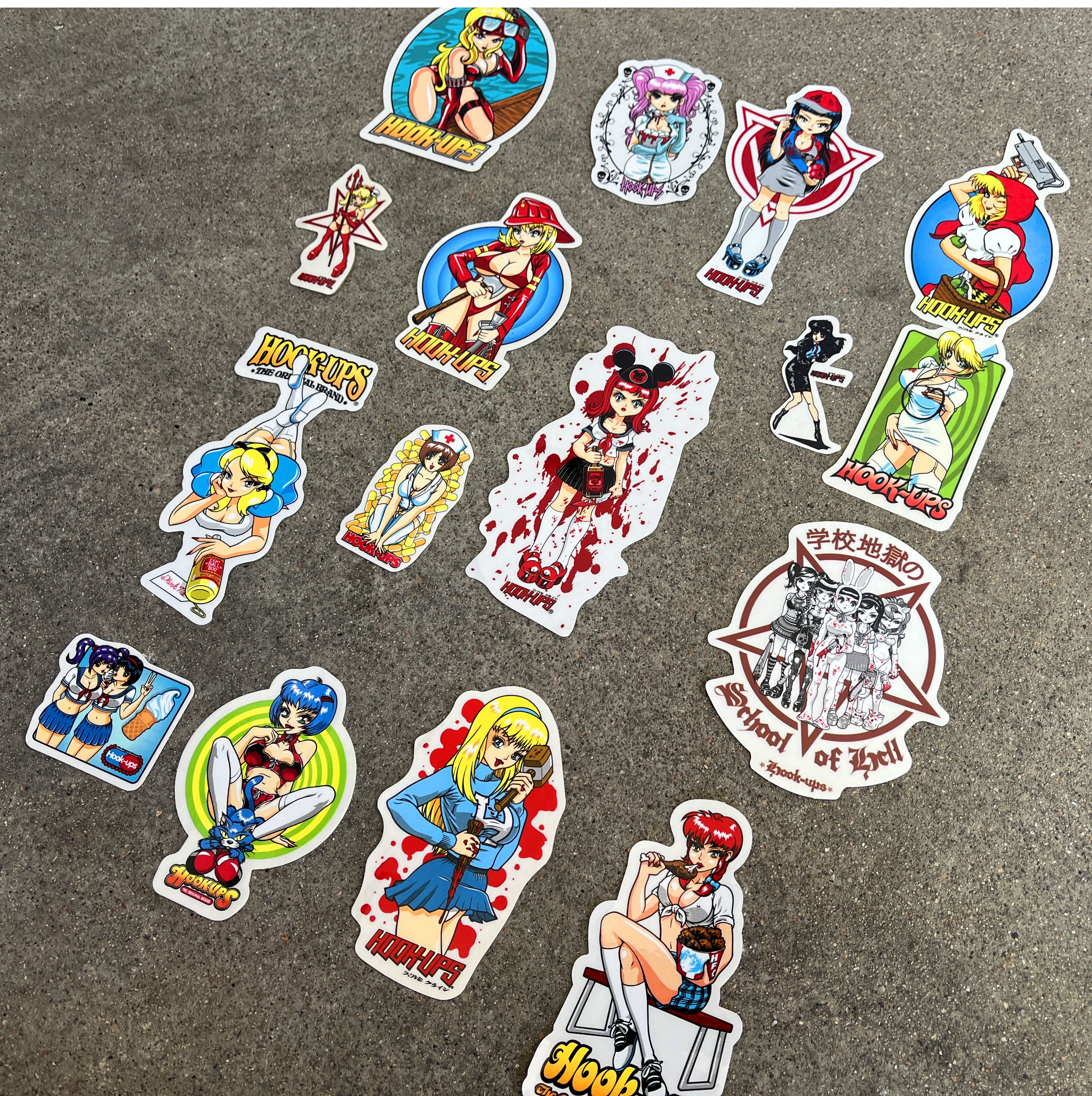hook-ups classic stickers 14 pack - Image 2