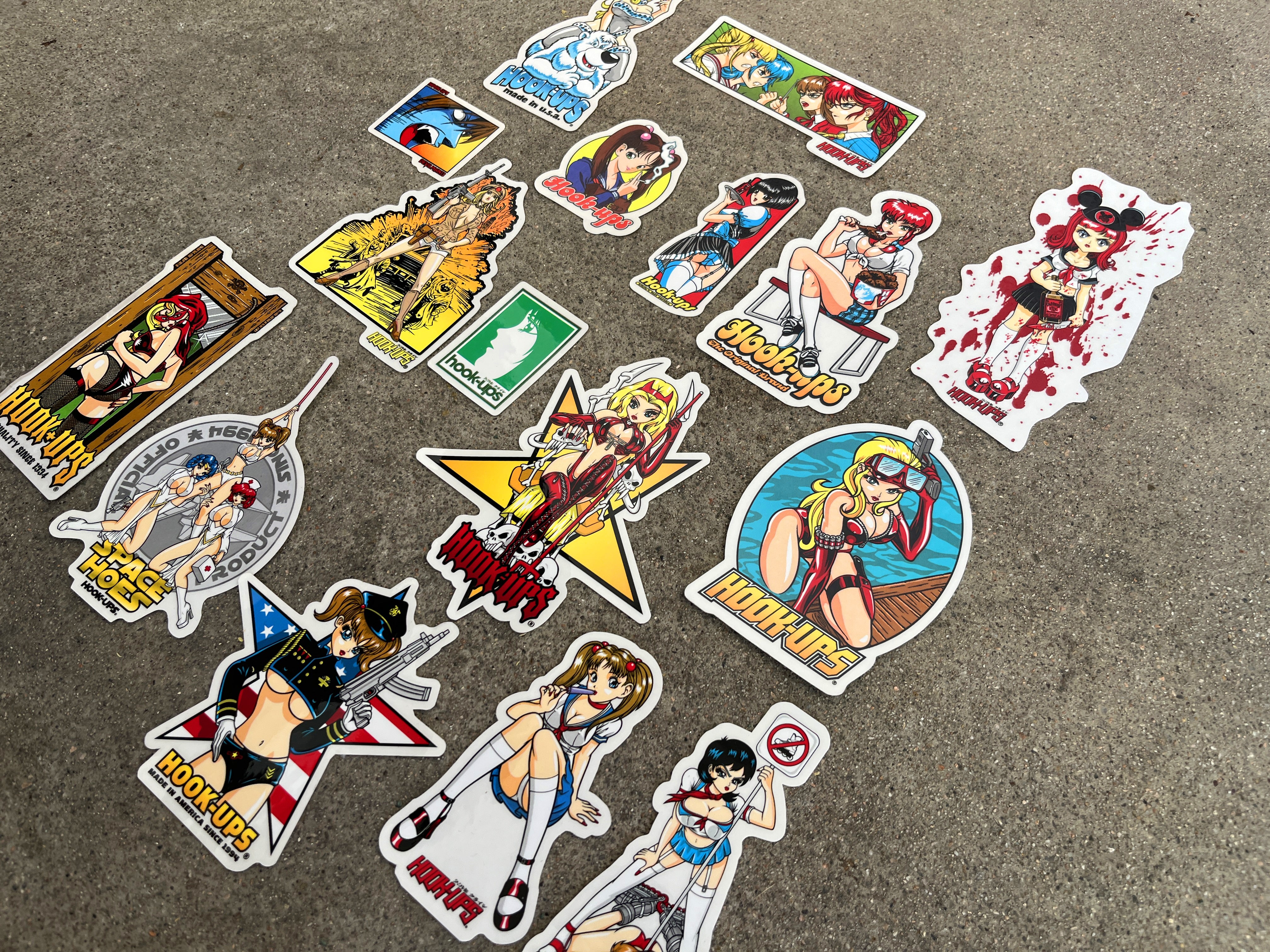 hook-ups classic stickers 16 pack - Image 2