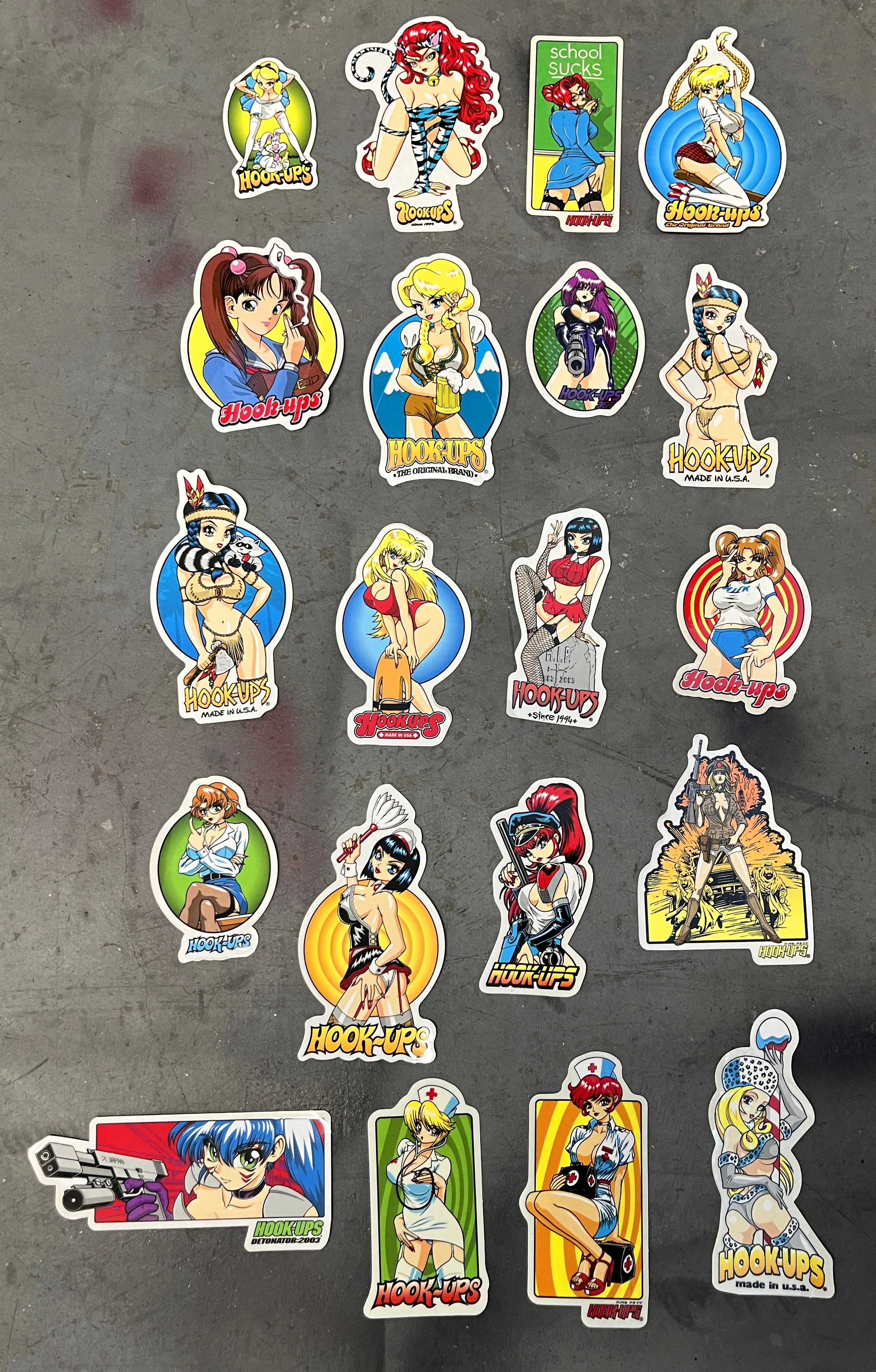 hook-ups classic stickers 20 pack - Image 3