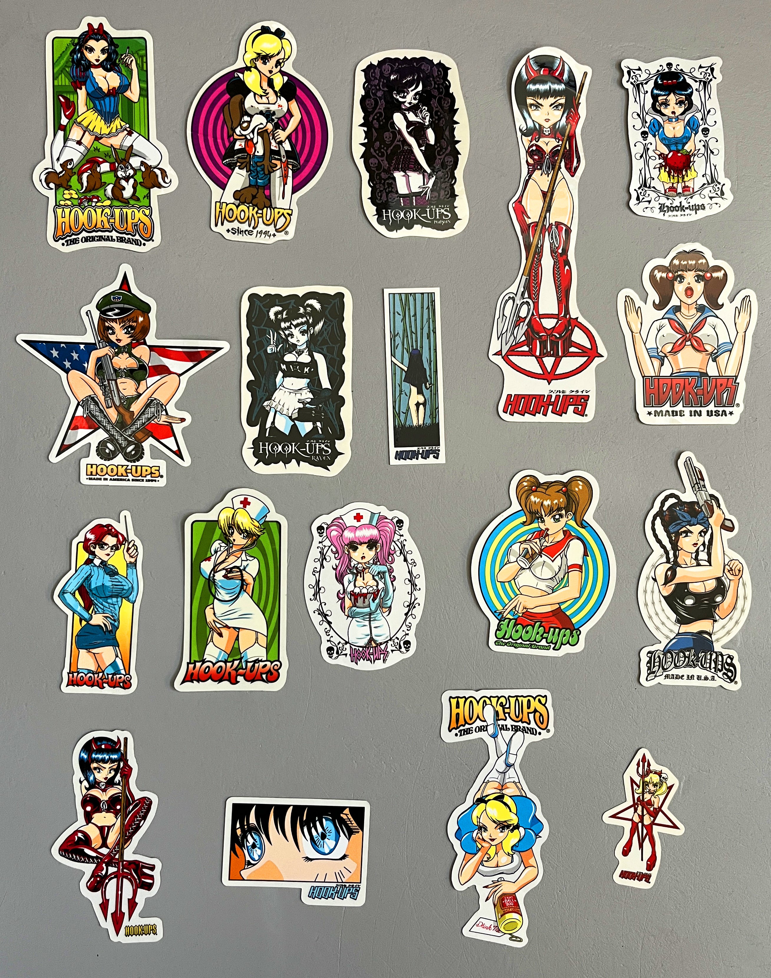 hook-ups VINTAGE sticker 18 pack - Image 3