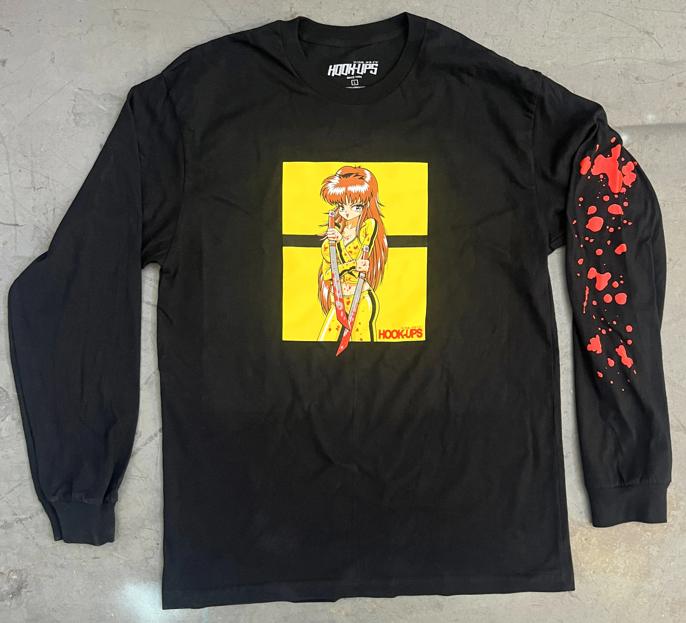 Katana LONG SLEEVE t-shirt BLACK - Image 2