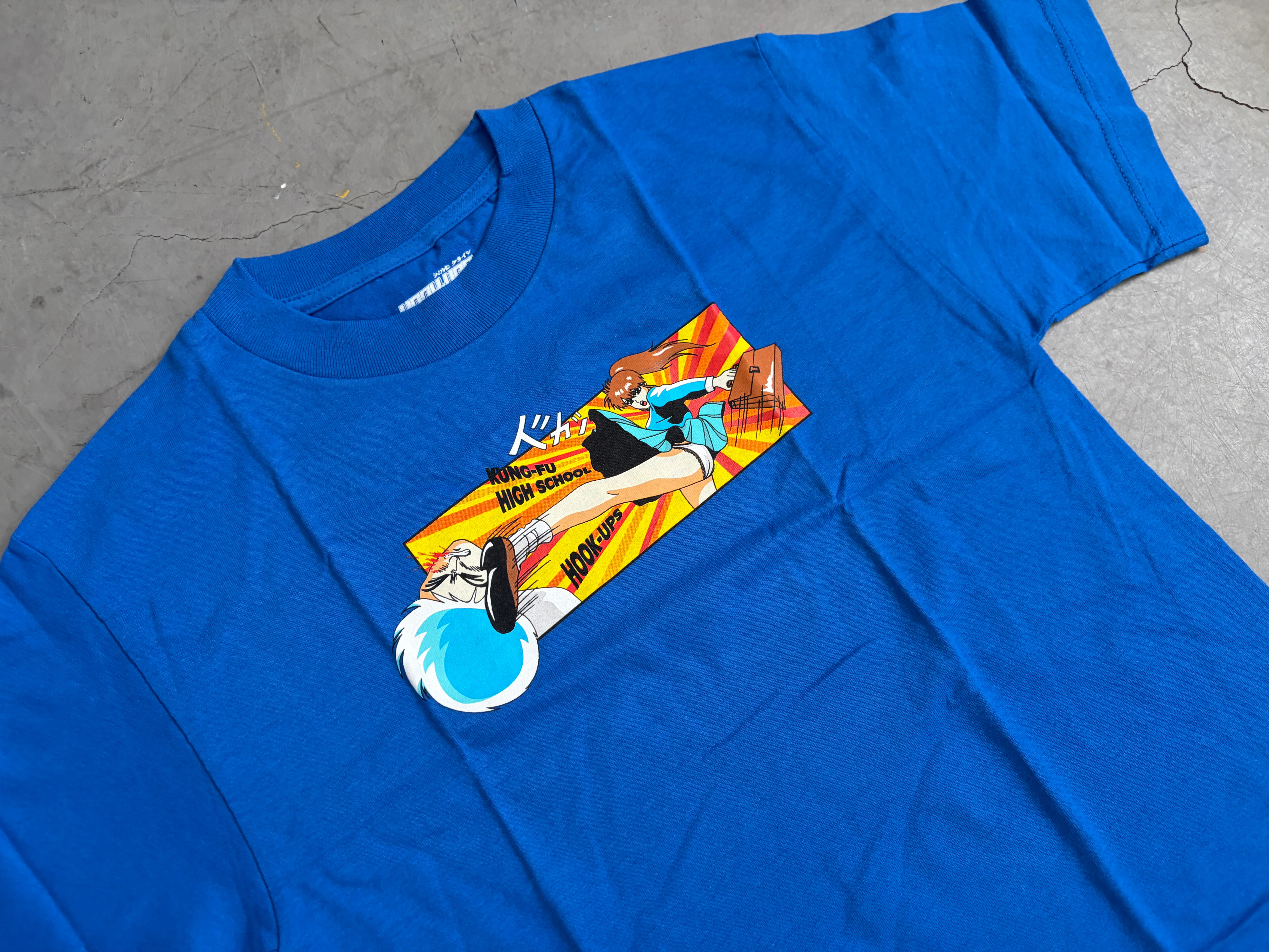 Kung Fu High School - ROYAL BLUE T-SHIRT - NEW OLD STOCK FROM 2009 - Image 3