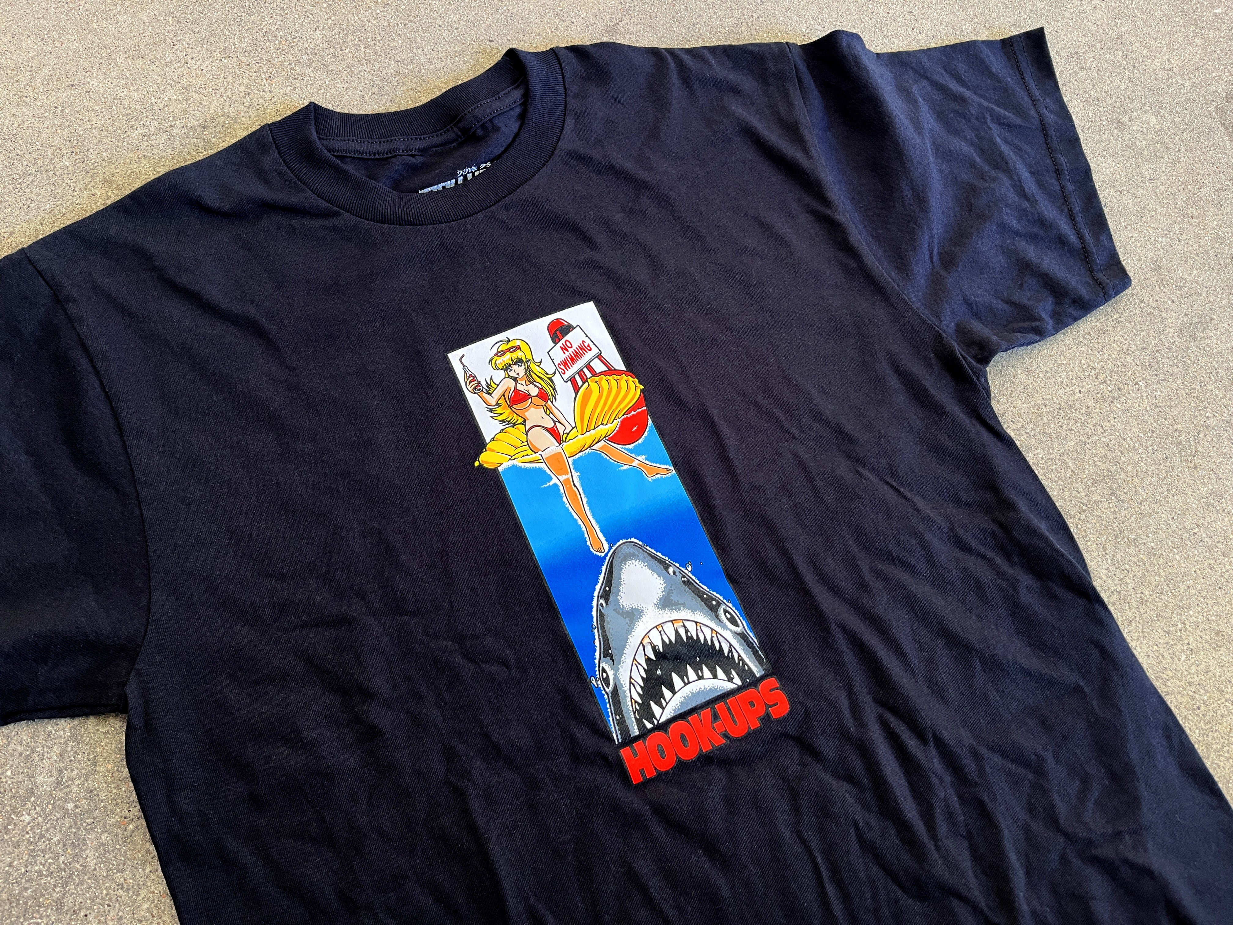 No Swimming T-shirt - BLACK - Image 2