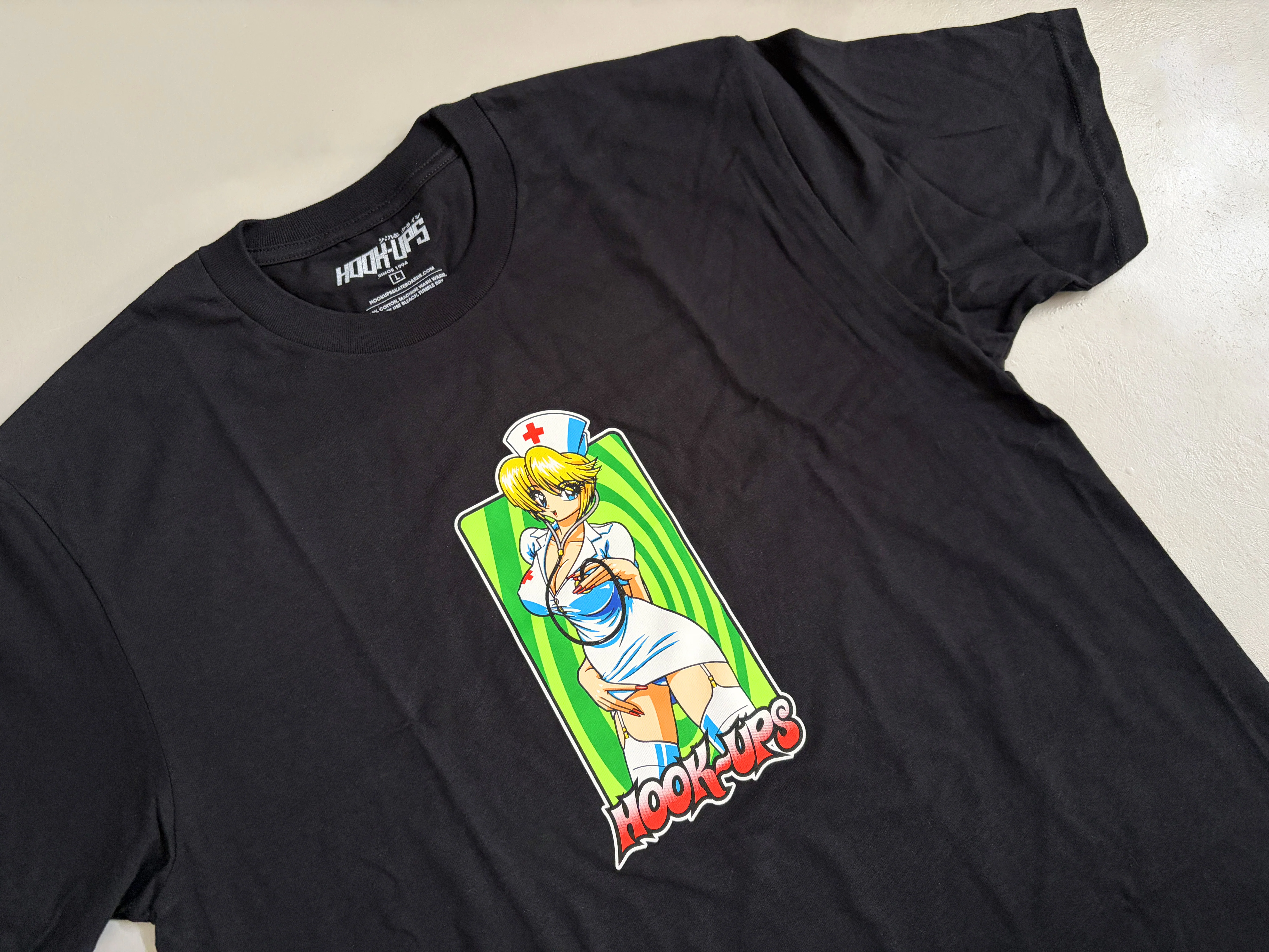 Nurse Girl Nikki T-shirt - BLACK - Image 2