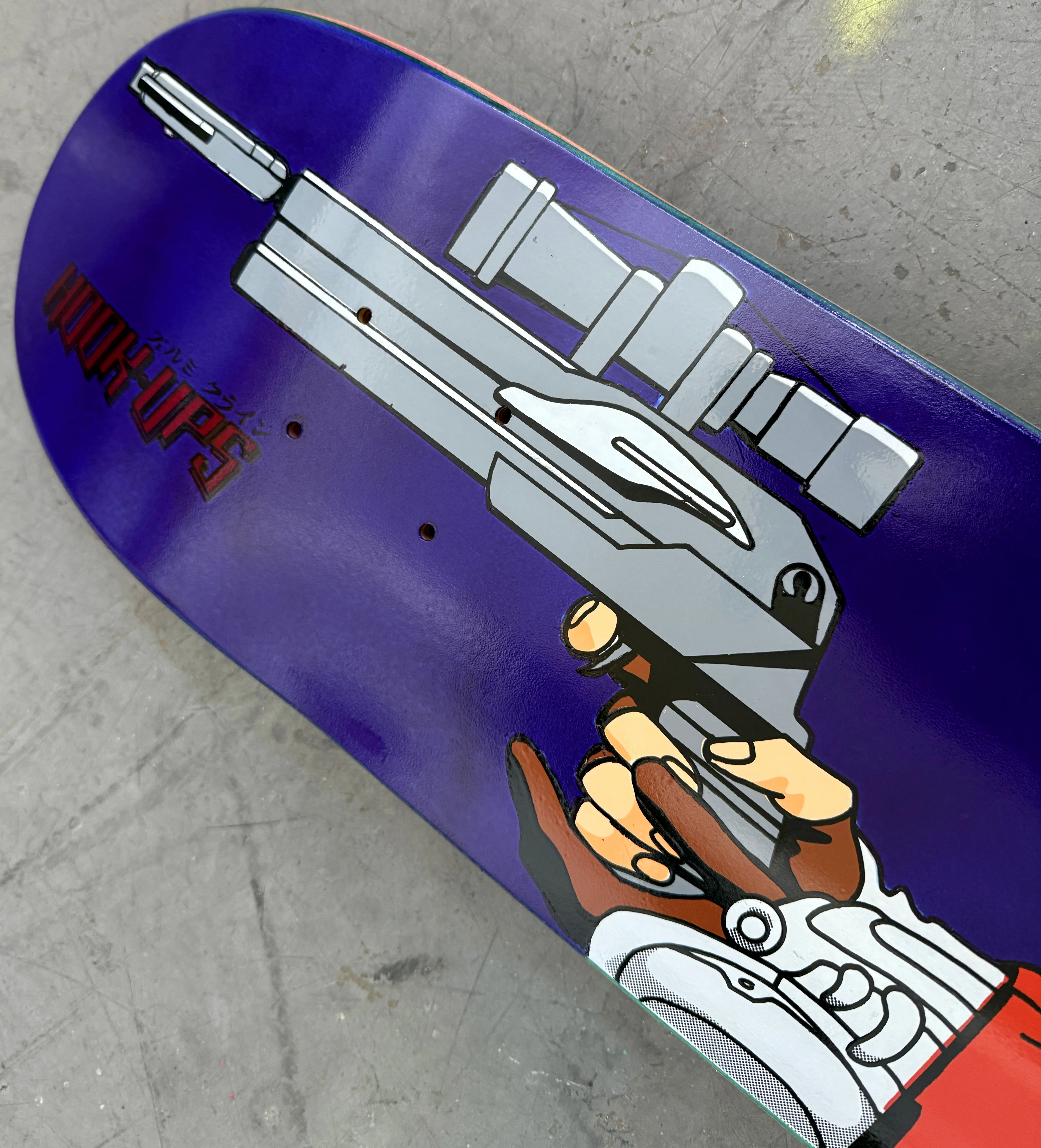 SIGNED Iria Hunter ANODIZED PURPLE 7.5 X 31 HAND SCREENED 1 OF 1 - Image 5