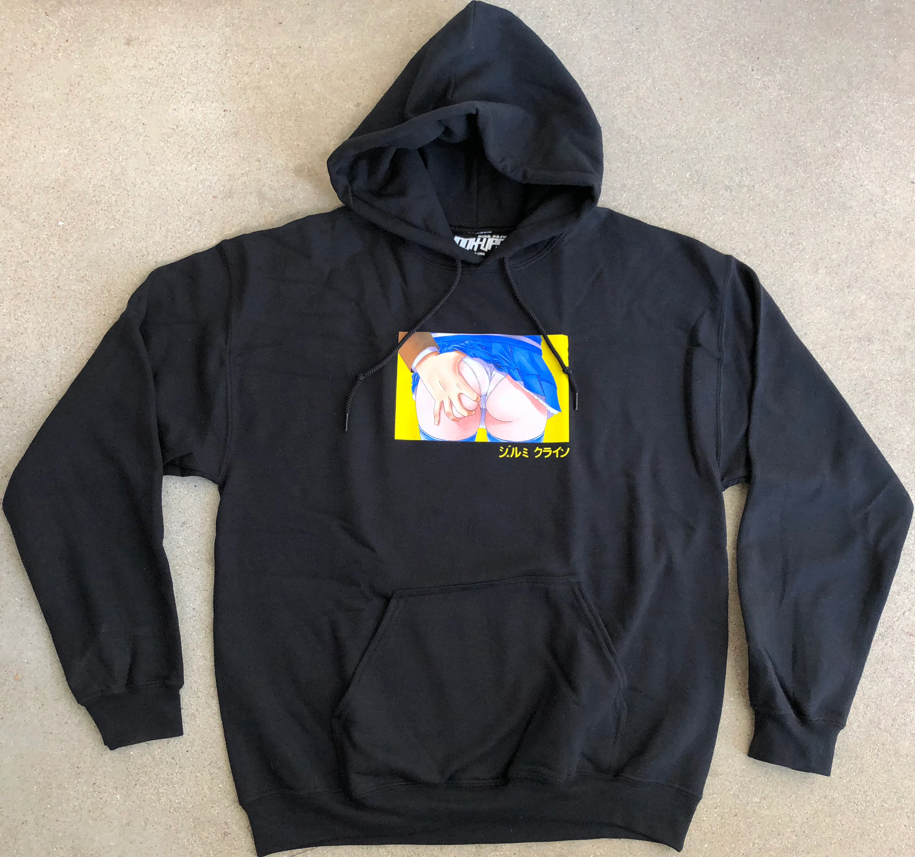 Subway Pervert Hooded Sweatshirt - BLACK - Image 3