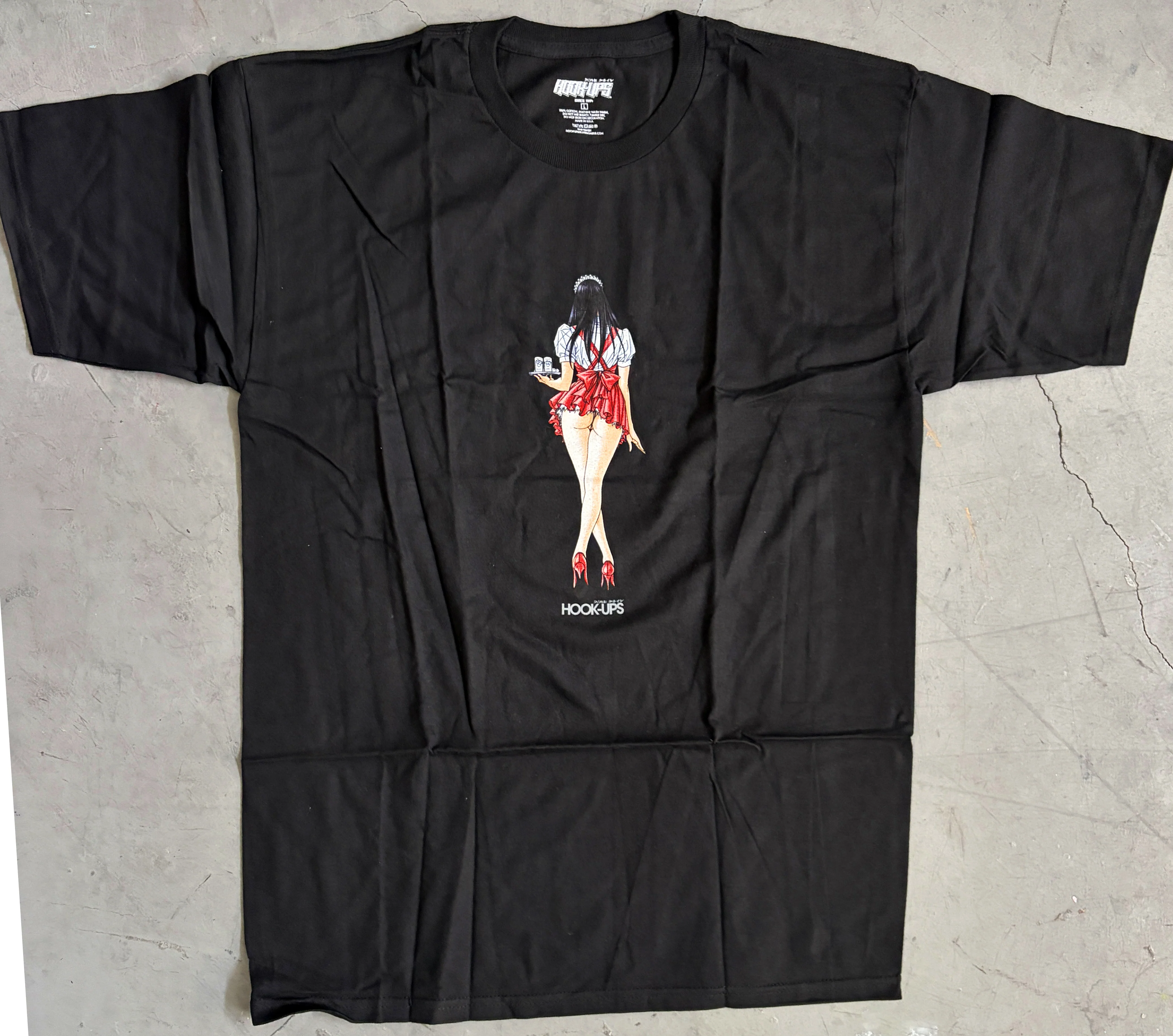 Waitress in Trouble- BLACK T-SHIRT - NEW OLD STOCK FROM 2009 - Image 3