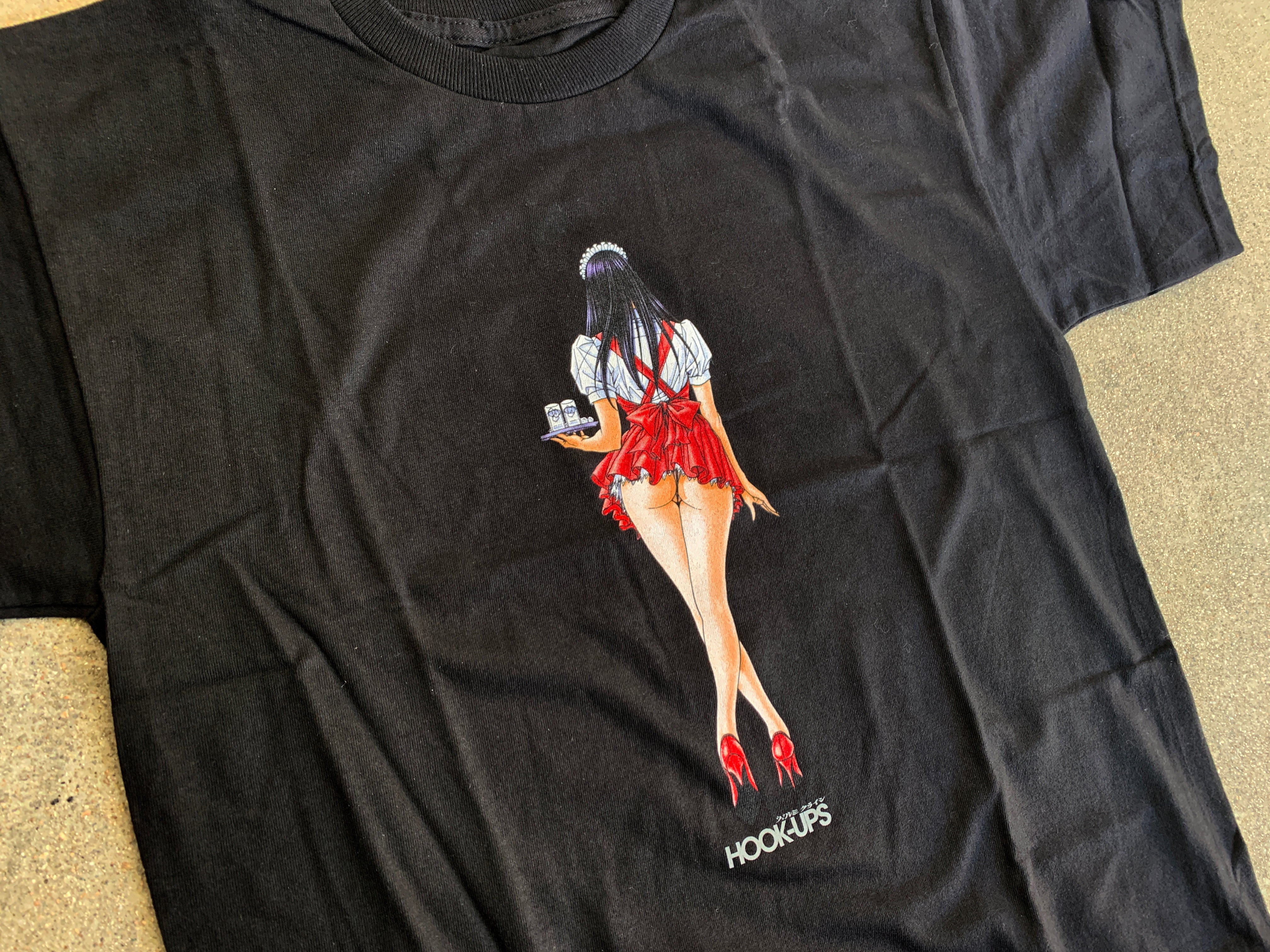 Waitress in Trouble T-shirt - BLACK - Image 2